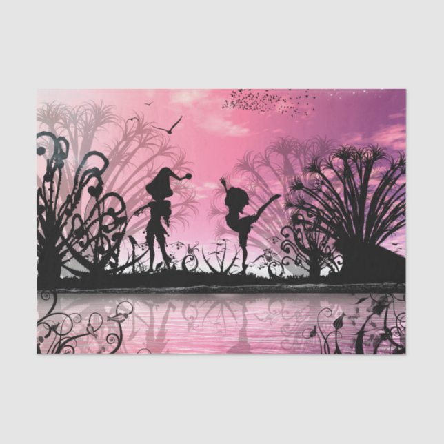 Dancing to violin tissue paper (Front)