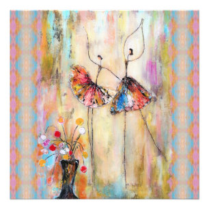 Dancing together photo print