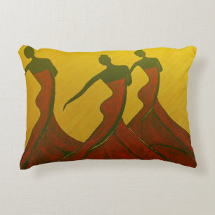 Dancing Trio Decorative Pillow