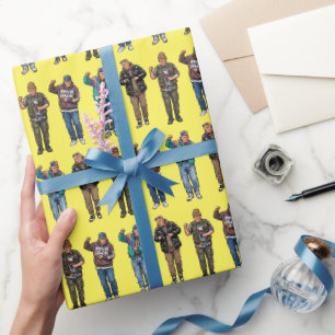 Dancing Trump Hip Hop MAGA Rap Wrapping Paper