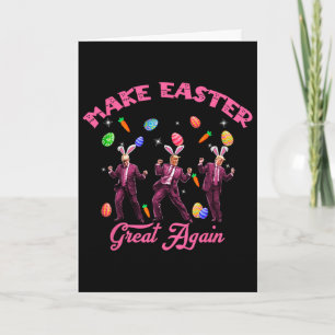 Dancing Trump Make Easter Great Again Humourous Ea Card