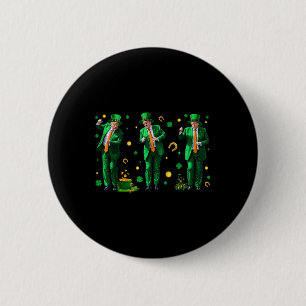 Dancing Trump St. Patrick's Day , Uni-adults, Blac 2 Inch Round Button