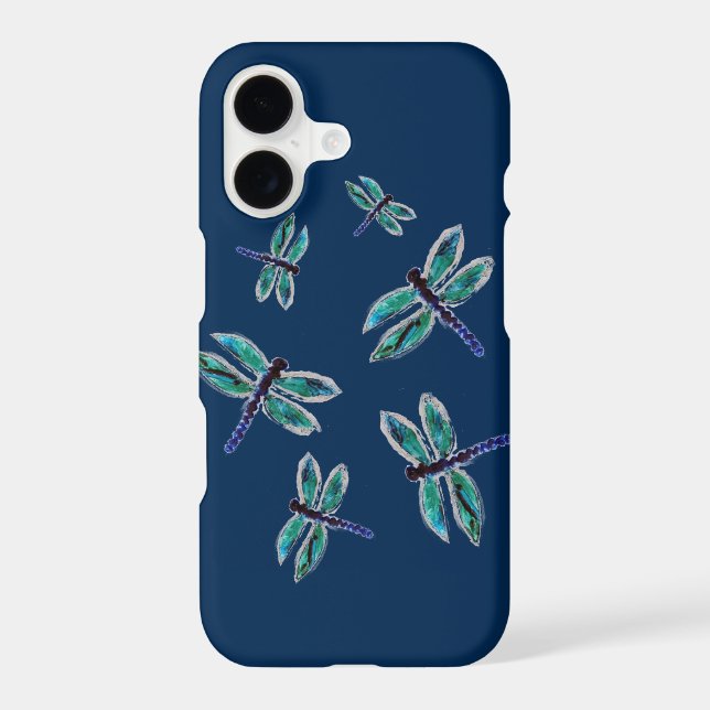 Dancing Turquoise Dragonfly Bugs (Back)