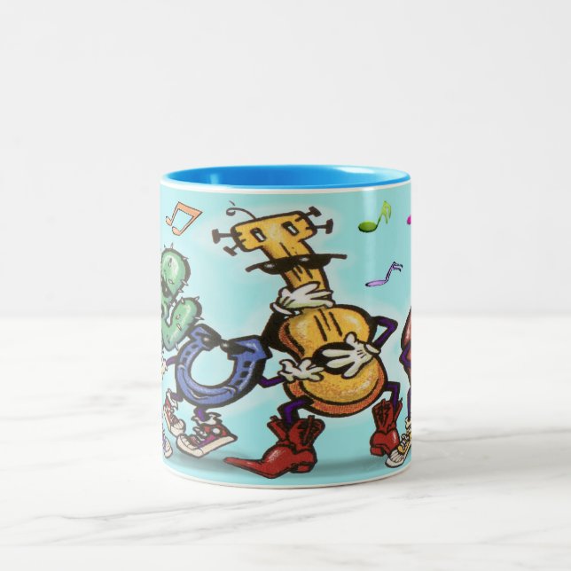Dancing Two-Tone Coffee Mug (Center)