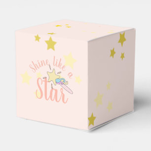 Dancing Unicorn, shine like a star custom party Favor Box
