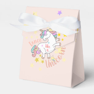 Dancing Unicorn, shine like a star custom party Favor Box
