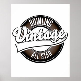 Dancing vintage all star logo poster
