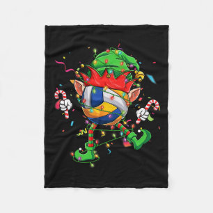 Dancing Volleyball Ball Elf Hat Scute Ss Cute Sss Fleece Blanket