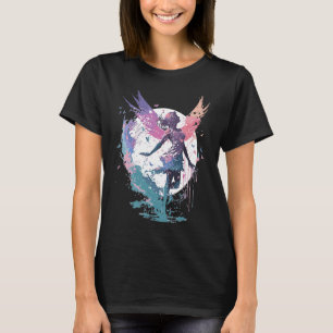 Dancing Watercolor Fairy Girls Dancer Ballet Butte T-Shirt