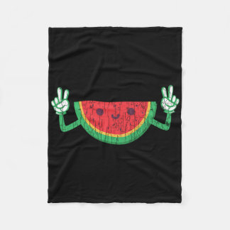 Dancing Watermelon Funny Summer Fruit Lover Graphi Fleece Blanket