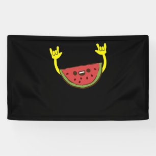 Dancing Watermelon - Watermelon Fruit Summer Banner