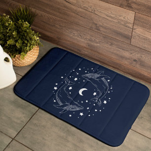 Dancing Whales Bath Mat