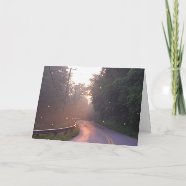 Dancing with Fireflies Greeting Card (Front)