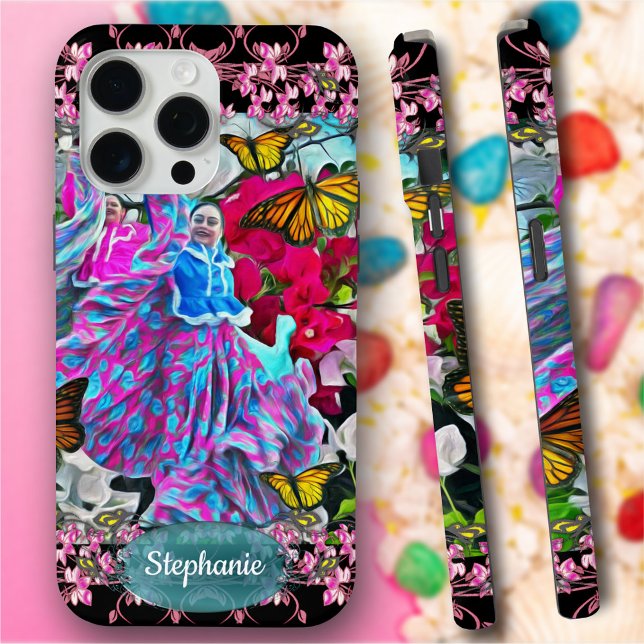 Dancing with Flowers & Butterflies PV01 Case-Mate iPhone Case (Creator Uploaded)