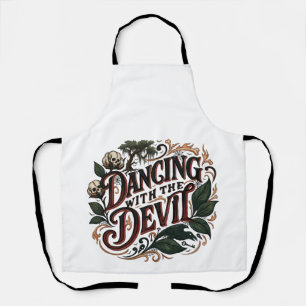 Dancing With The Devil Gothic Art Apron