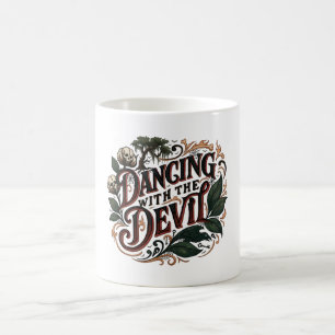 Dancing With The Devil Gothic Art Coffee Mug