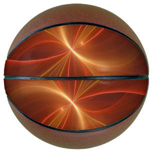 Dancing With The Light Modern Abstract Fractal Art Basketball