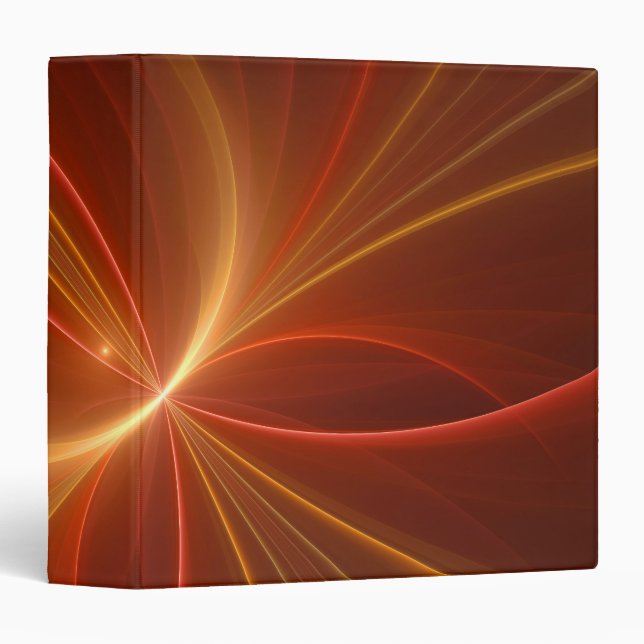 Dancing With The Light Modern Abstract Fractal Art Binder (Front/Spine)