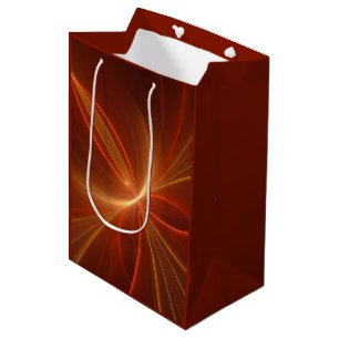 Dancing With The Light Modern Abstract Fractal Art Medium Gift Bag