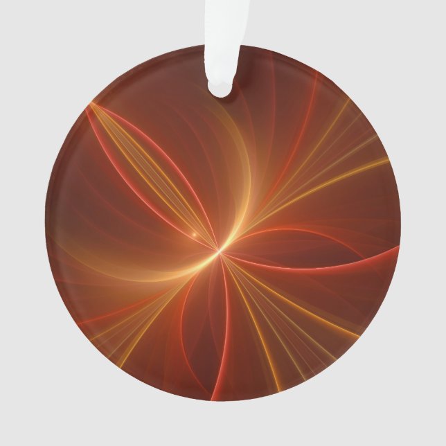 Dancing With The Light Modern Abstract Fractal Art Ornament (Front)