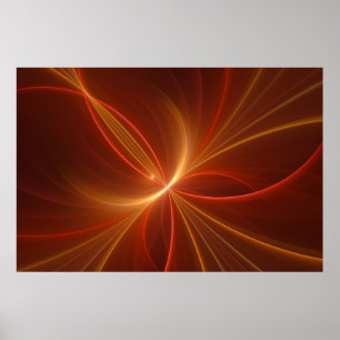 Dancing With The Light Modern Abstract Fractal Art Poster