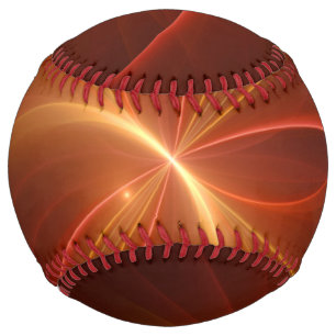 Dancing With The Light Modern Abstract Fractal Art Softball