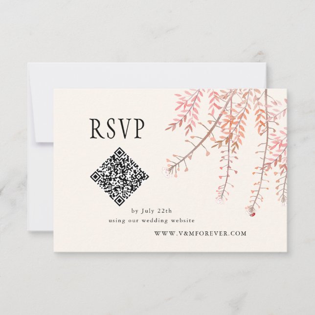 Dancing With The Whisper Of Wind RSVP Card (Front)