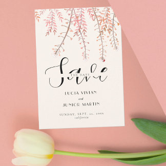 Dancing with the whisper of wind Save The Date Invitation