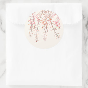 Dancing with the whisper of wind Wedding Sticker