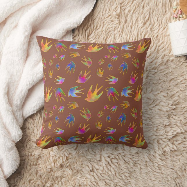 Dancing with the Wind Earth Throw Pillow (Blanket)