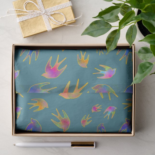 Dancing with the Wind on a Tranquil Twilight Tissue Paper (Gift)