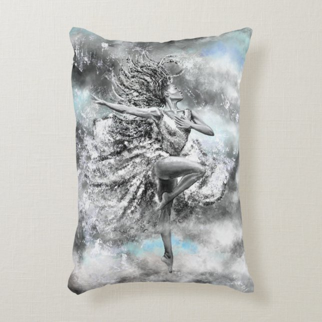 Dancing Woman  Accent Pillow (Front(Vertical))