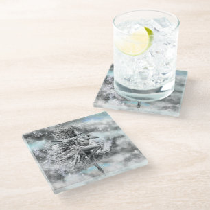 Dancing Woman Glass Coaster