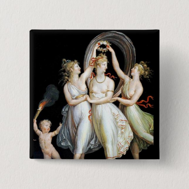Dancing Women Button (Front)