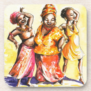 Dancing women coaster