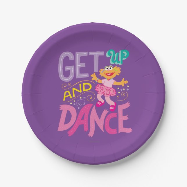 Dancing Zoe Paper Plate (Front)