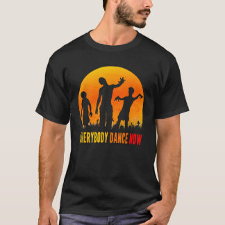 Dancing Zombies Halloween Party Costume Everybody  T-Shirt