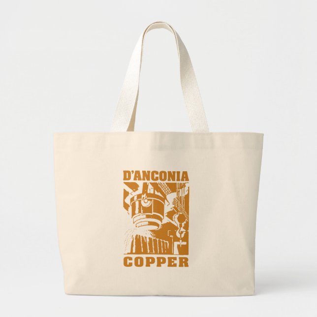d'Anconia Copper / Copper Logo Large Tote Bag (Front)