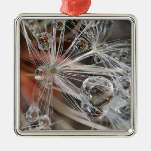 Dandelion Abstract Metal Ornament