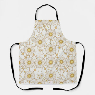 Dandelion All-Over Print Aprons