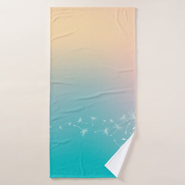 Dandelion background dandelion bath towel (Bath Towel)