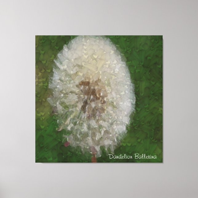 Dandelion Ballerina Canvas Print (Front)