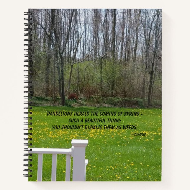 Dandelion Beauty - Travel Notebook (Front)