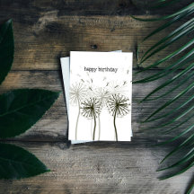 Dandelion Birthday Card
