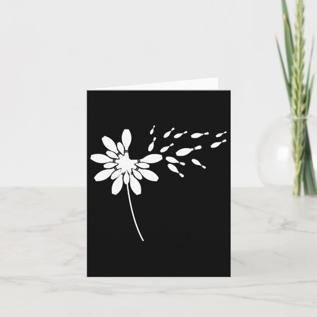 Dandelion Bowling Team Apparel Player Gear Pin Bow Card (Front)
