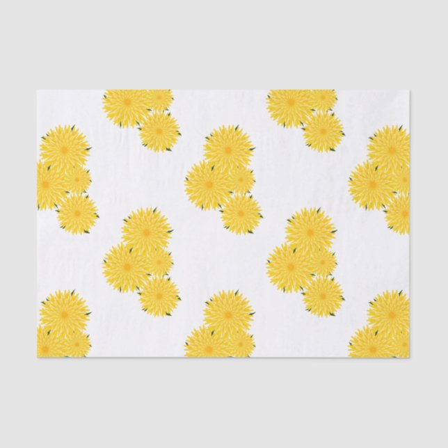 Dandelion bunch graphic pattern tissue paper (Front)