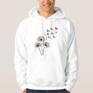 Dandelion butterfly flow hoodie