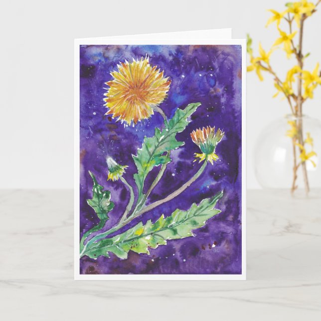 Dandelion card (Yellow Flower)
