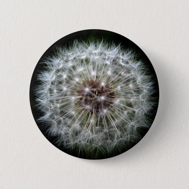 Dandelion Clock badge/button 2 Inch Round Button (Front)