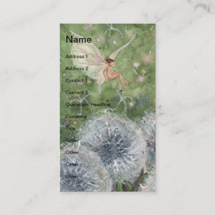 Dandelion Clock Fae Business Card